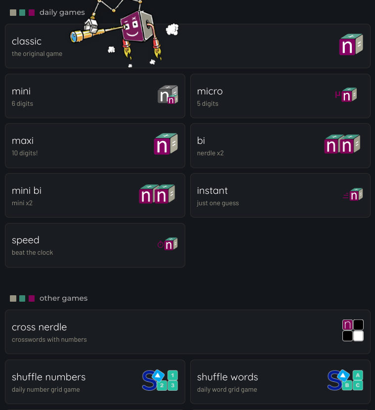 modes de joc nerdle