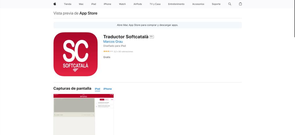 softcatala aplicació iphone
